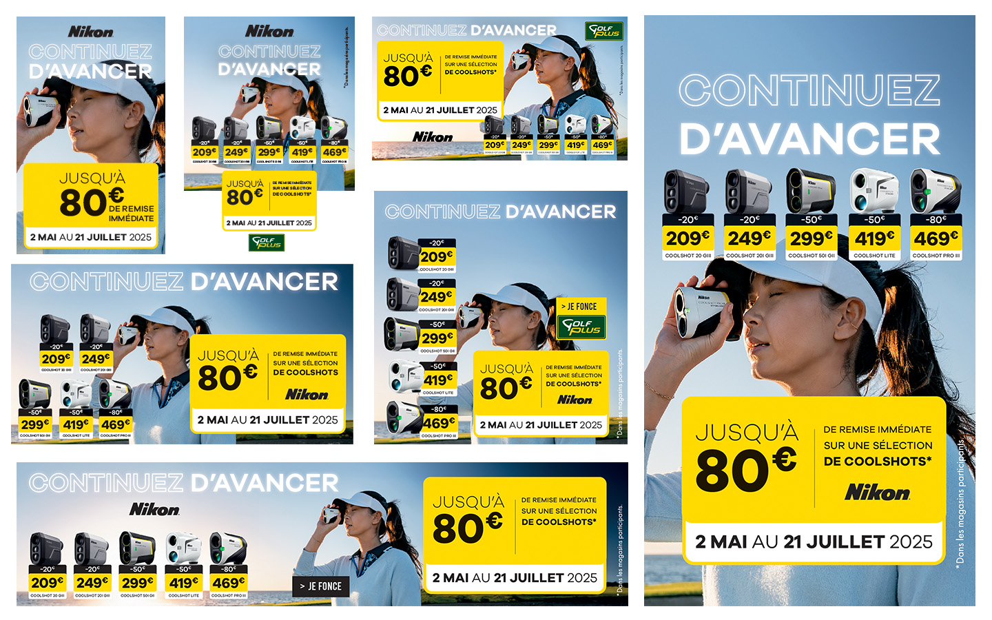 Operation commercial NIKON WEB, opération commerciale Golf Plus par Florent Andarelli